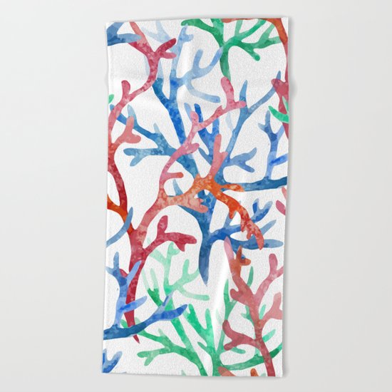 Sea Life Pattern 03 Beach Towel
