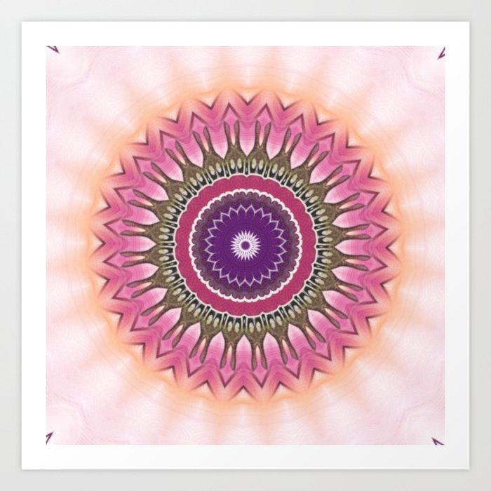Mandala mood enhancer Art Print