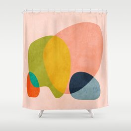 pink shape Shower Curtain