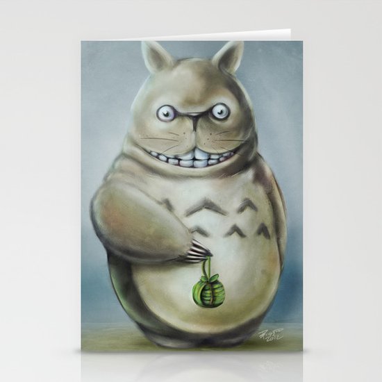 Miyazaki's Totoro - Totoros communis domestica Stationery Cards