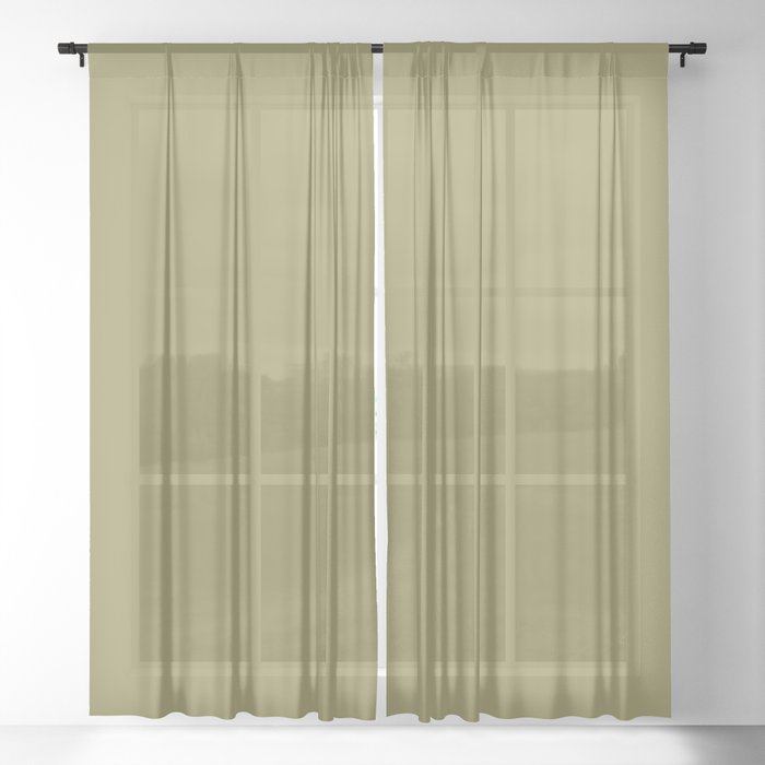 Cardamom Green Sheer Curtain