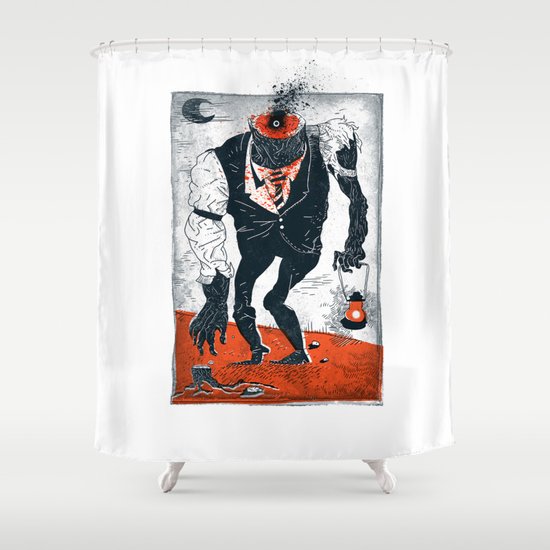 The Haunted Conductor Shower Curtain
