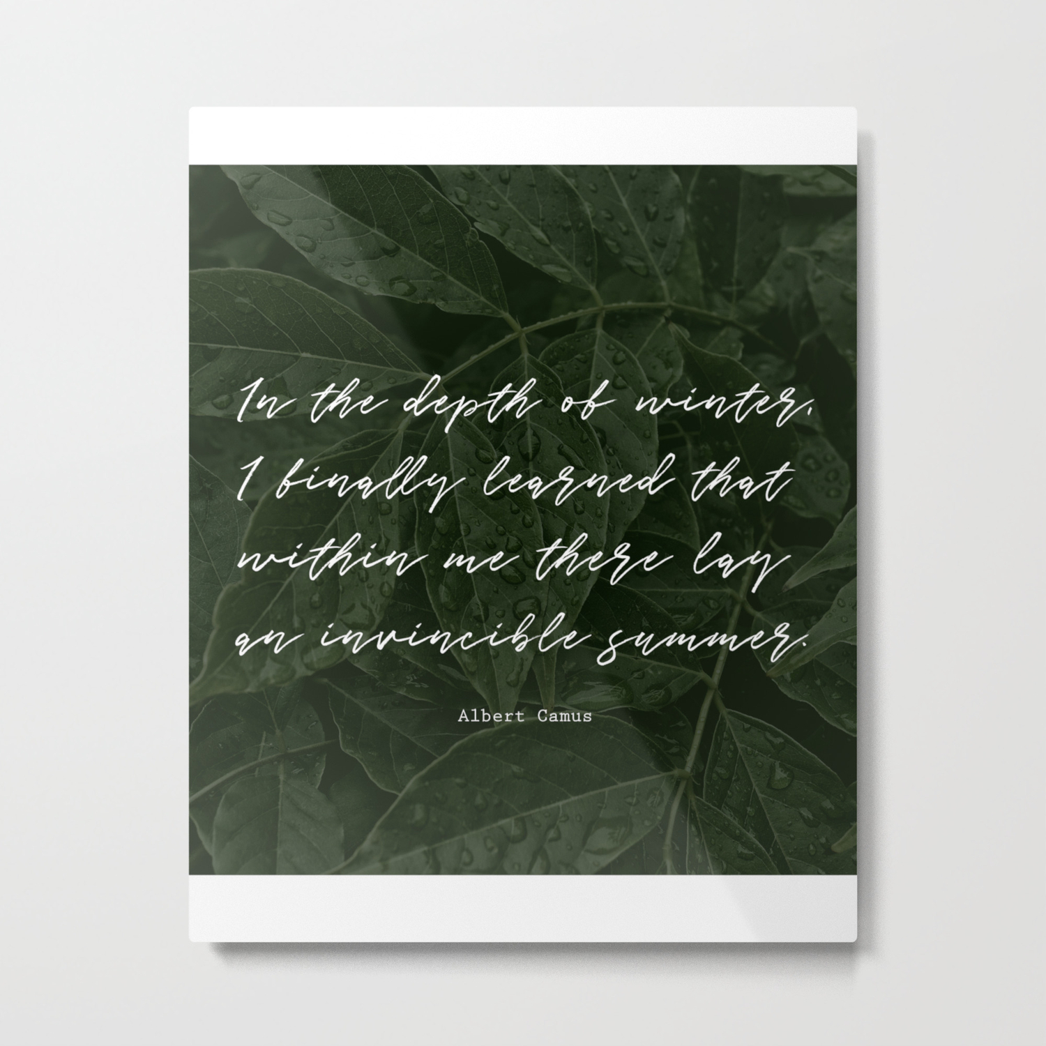 In The Depth Of Winter I Finally Learned That Within Me There Lay