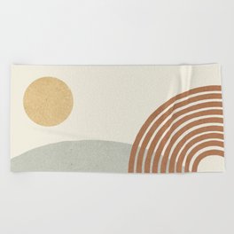 Sunny Hill - landscape Beach Towel