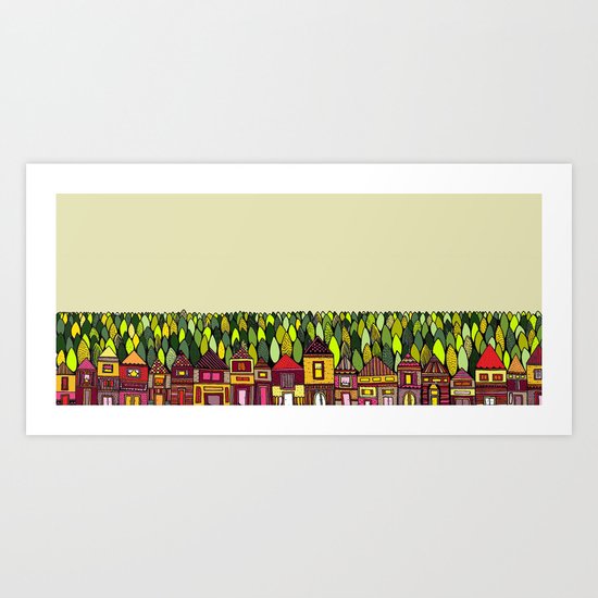 Train Back Home Art Print