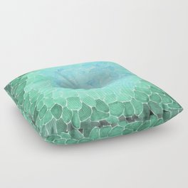 Abstract Sea Glass Floor Pillow
