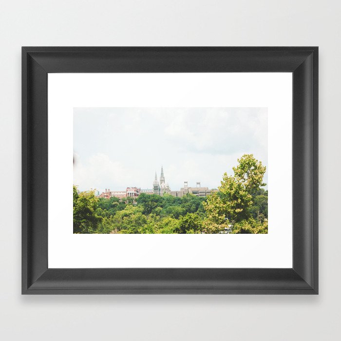 Georgetown Uni from the Pike Framed Art Print