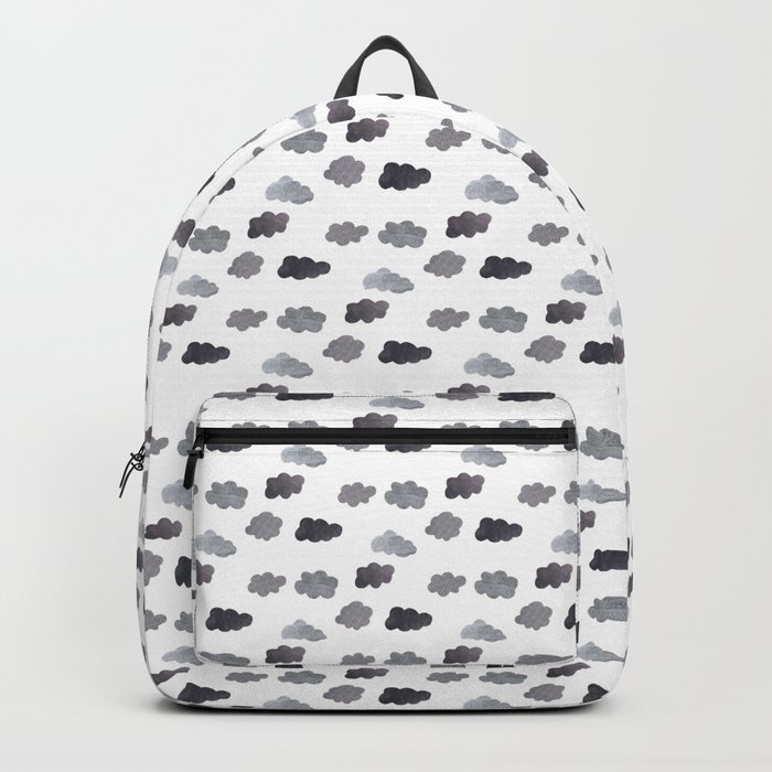 Grey Clouds Collage Backpack