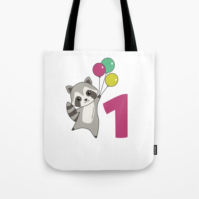 Lion First Birthday Balloons For Kids Tote Bag