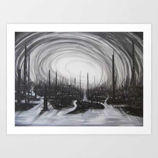 Ocean of Knives Art Print