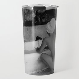 Bath in Paris, Cold Water Flat, Female Nude black and white art photography / photograph Travel Mug