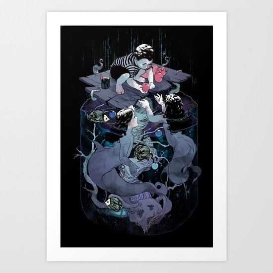 Fish food Art Print