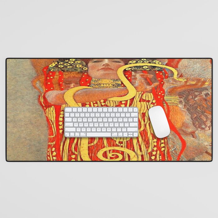 Gustav Klimt - University of Vienna Ceiling Paintings (Medicine), detail showing Hygieia Desk Mat