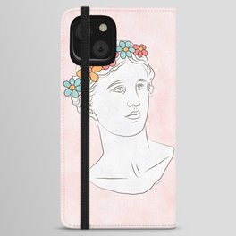 Venus de Milo with Daisy, Ancient Greek Goddess iPhone Wallet Case