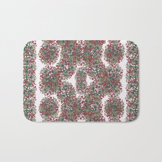 Border gardens of the mind Bath Mat