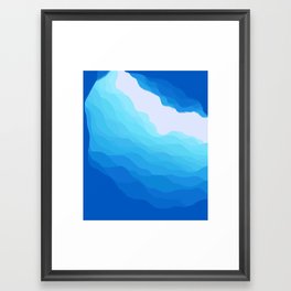 Icy Abyss Framed Art Print