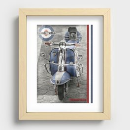 Scooter Lambretta vintage Recessed Framed Print