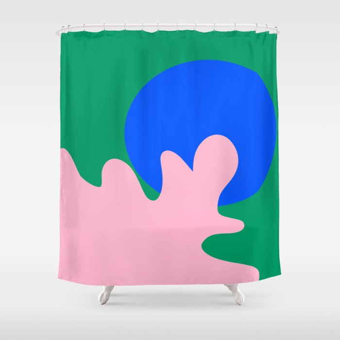 49     | Abstract Retro Design | 210723 | Modern Art Nostalgia  Shower Curtain