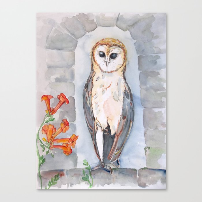 Observer Owl Canvas Print