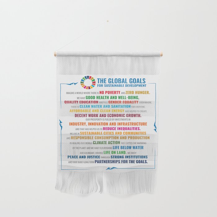Global Goals Poster Wall Hanging