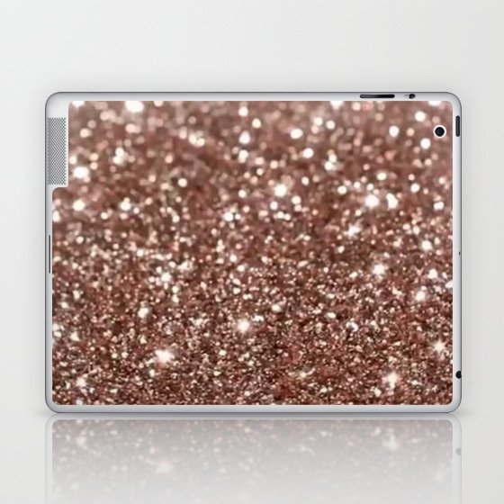 Rose Gold Glitter Laptop & iPad Skin