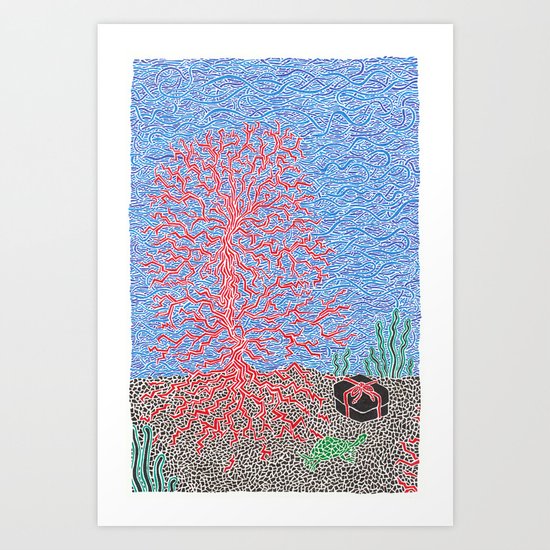 Back Story of Back Island Art Print