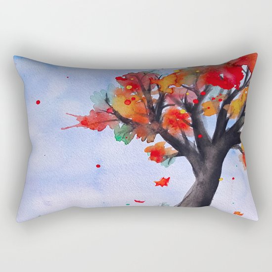 Autumn Begins Rectangular Pillow