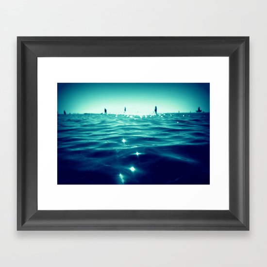deep water Framed Art Print