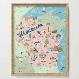 Wisconsin Serving Tray