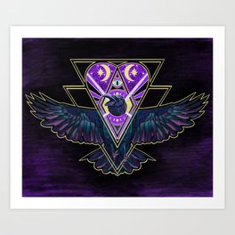 The Four Eyed Raven  Art Print