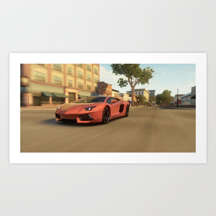 Lamborghini Aventador Speed (Forza) Art Print