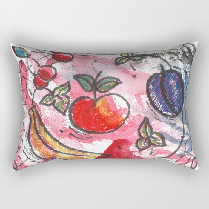 Fruit on a platter Rectangular Pillow