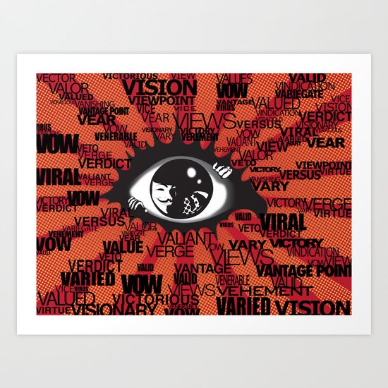 Vendetta Typography Art Print