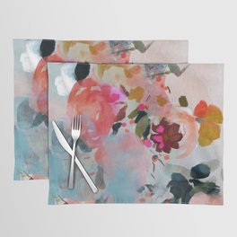 floral bloom abstract painting Placemat