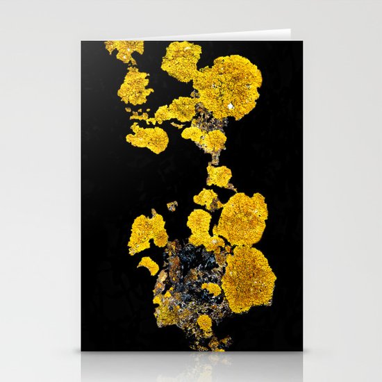 Yellow Lichen Stationery Cards