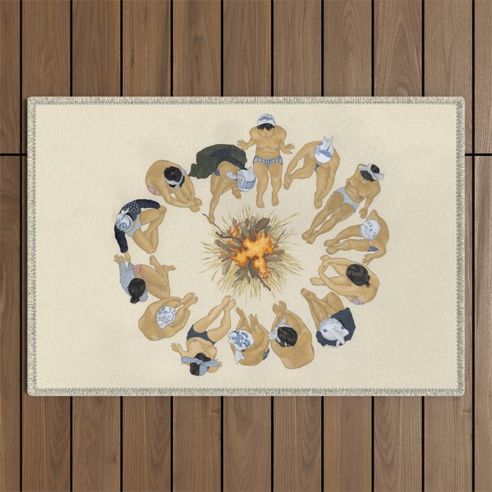 Finding Warmth Together Outdoor Rug