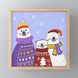 Have a Beary Christmas! Framed Mini Art Print