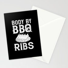 BBQ Ribs Beef Smoker Grilling Pork Dry Rub Stationery Card