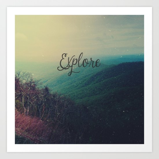 Explore Art Print
