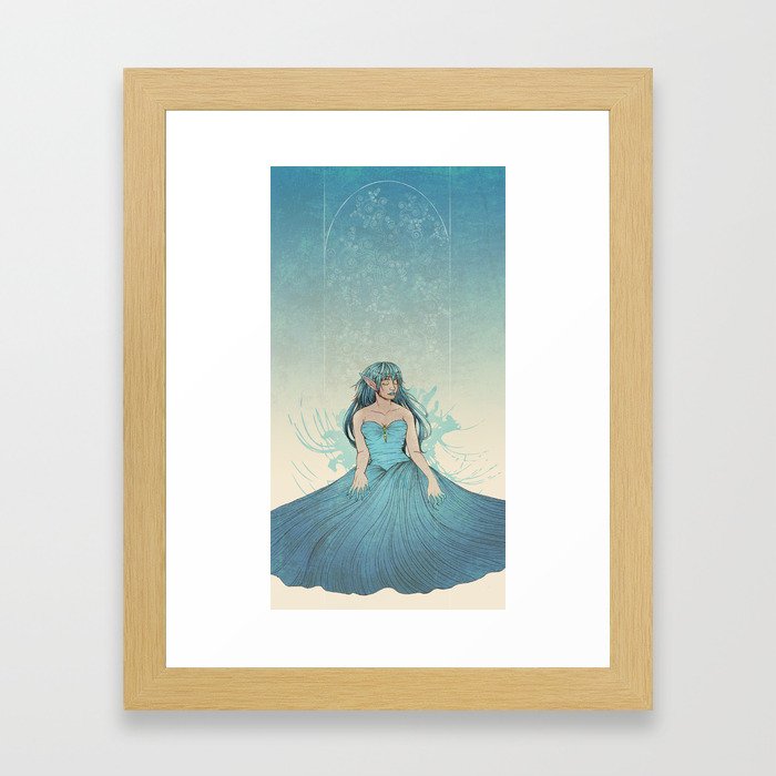 The Blue Queen  Framed Art Print
