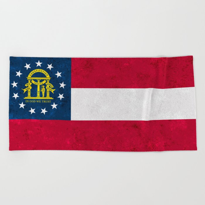 State Flag of Georgia Beach Towel