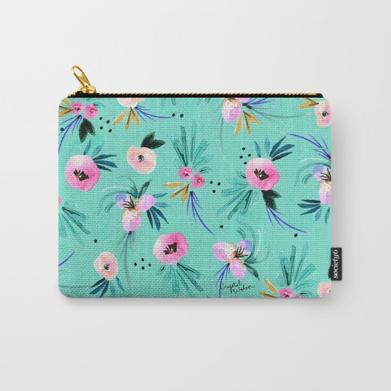 Calypso Floral Carry-All Pouch