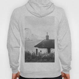 Seven Sisters country park tall white chalk cliffs, East Sussex, UK Hoody