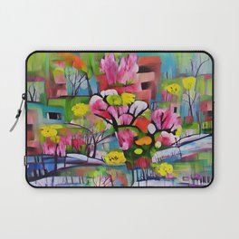 Abstract Painting No. 6 Spring Flowering Laptop Sleeve