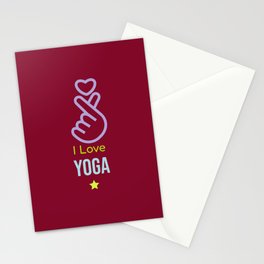 I Love Yoga Stationery Cards