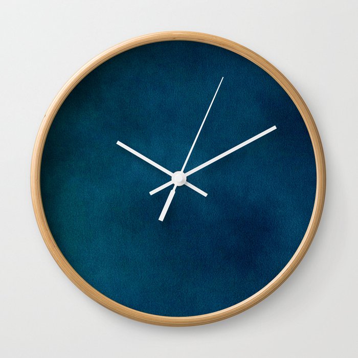 Blue-Gray Velvet Wall Clock