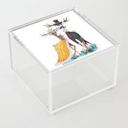 Fashion Christmas Deer 10 Acrylic Box