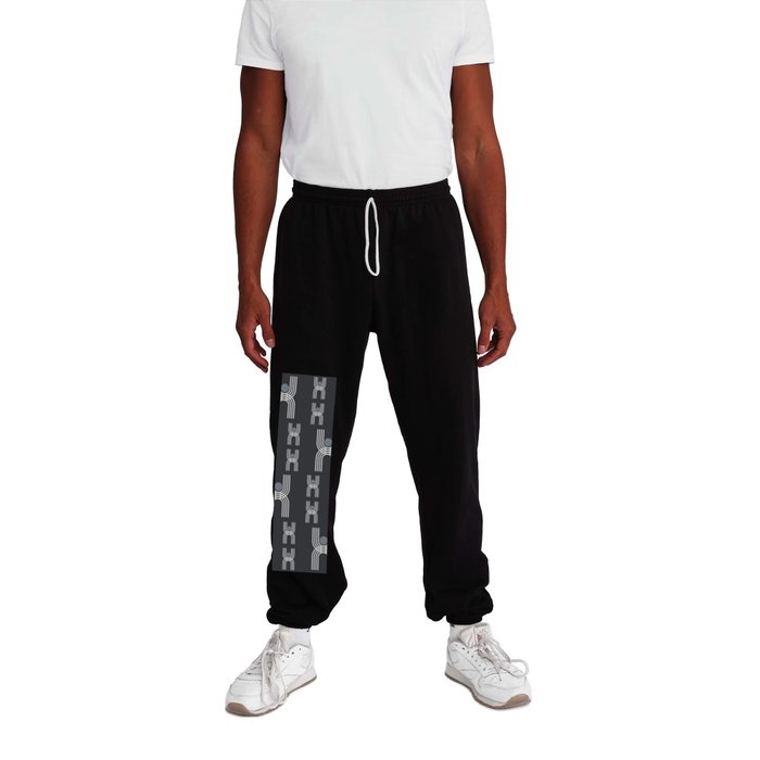 Sunny Arch Black and White Sweatpants