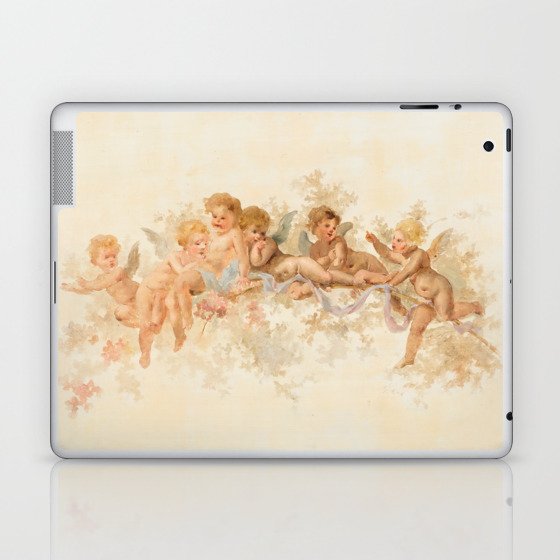 Cherubs Painting Gabriel von Max Laptop & iPad Skin