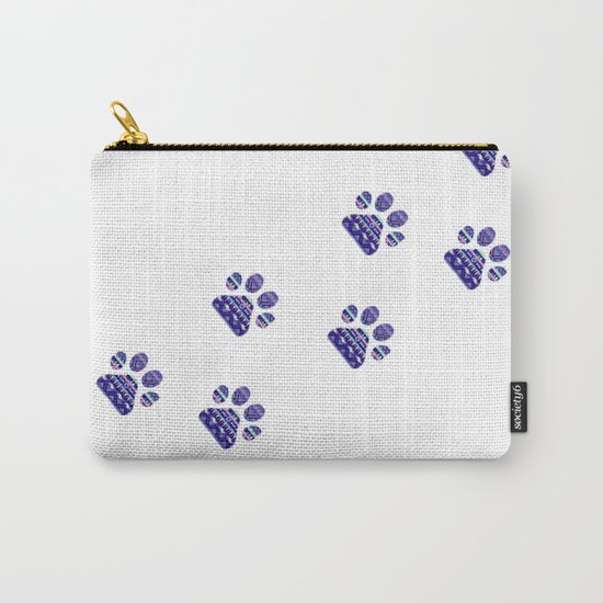 Aztec Paw Prints (Dog & Puppy, Animal Lovers) Carry-All Pouch